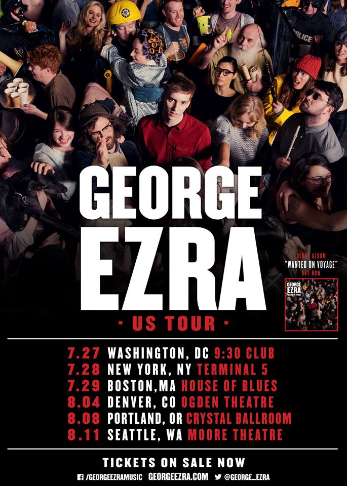 George Ezra - U.S. Tour 2015 - poster
