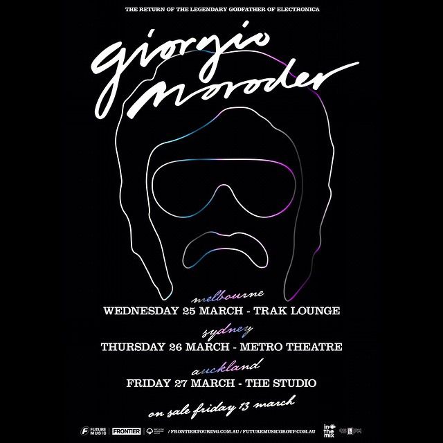 Giorgio Moroder - Australia New Zealand Tour - Poster - 2015