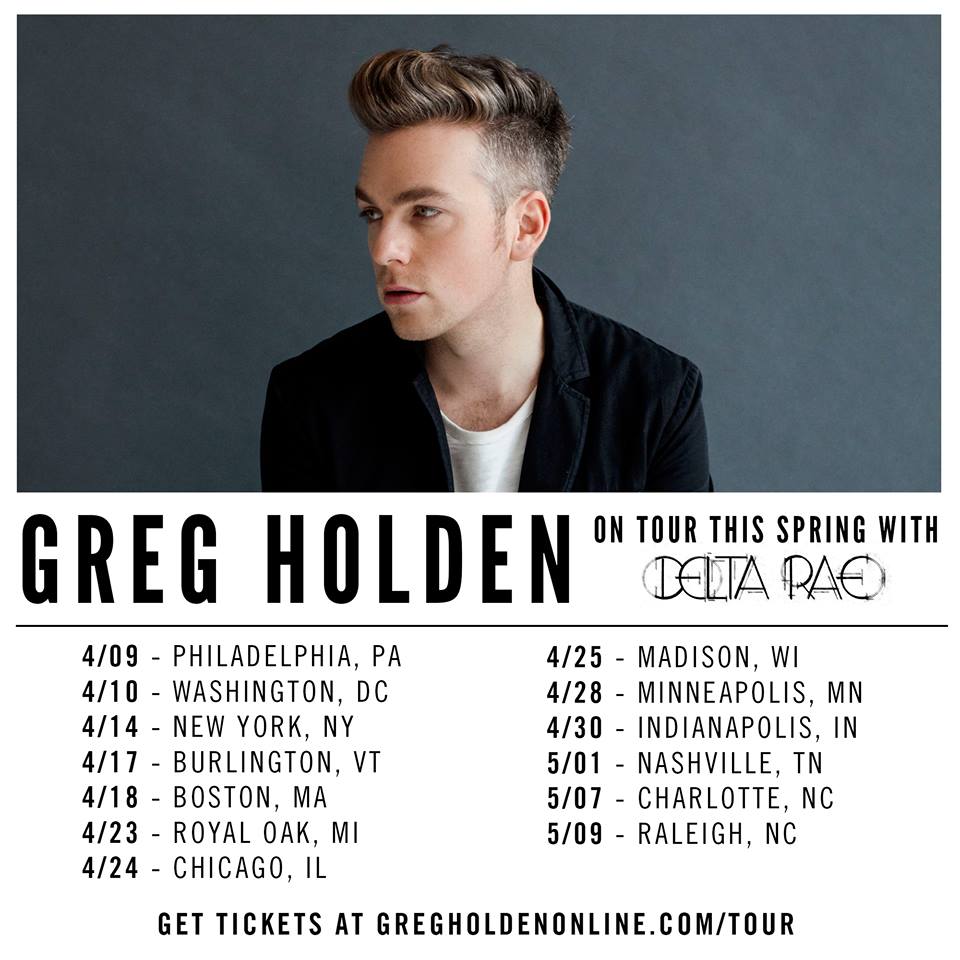 Greg Holden - U.S. Spring Tour 2015 - poster