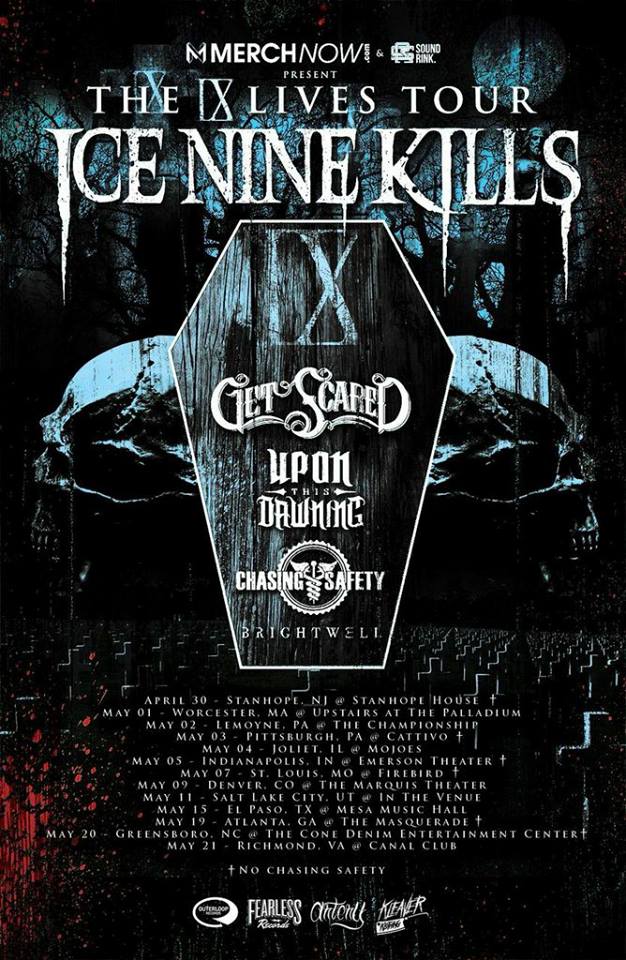 Ice Nine Kills - The IX Lives Tour - Poster - 2015