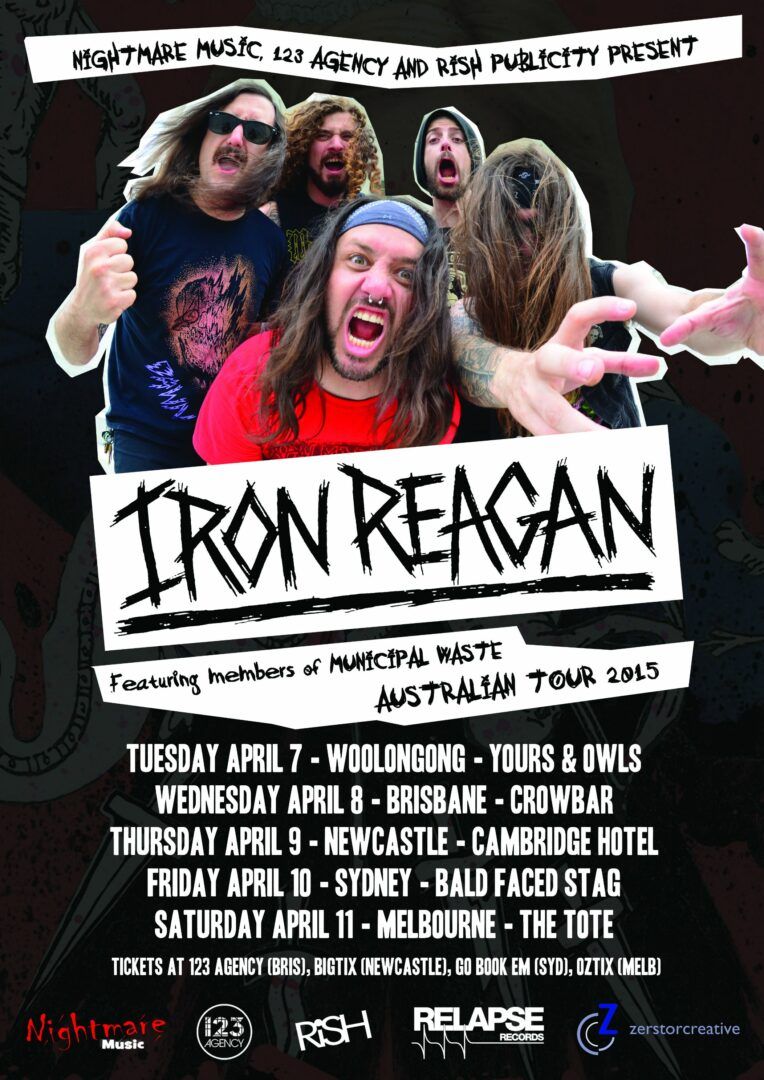 Iron Reagan - Australia Tour - Poster - 2015