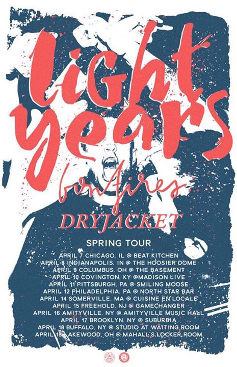 Light Years - Spring U.S. Tour 2015 - poster