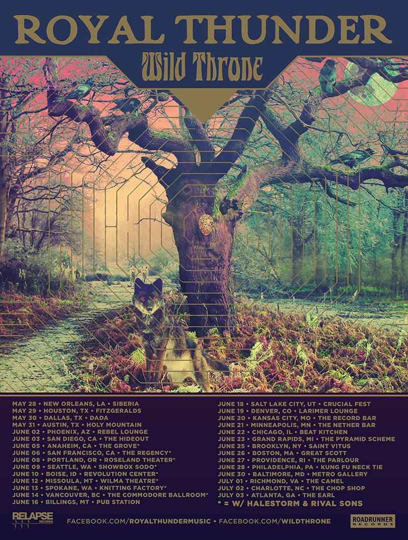 Royal Thunder - 2015 tour poster