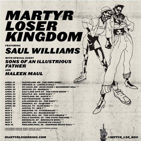 Saul Williams - Martyr Loser Kingdom Tour - Poster - 2015