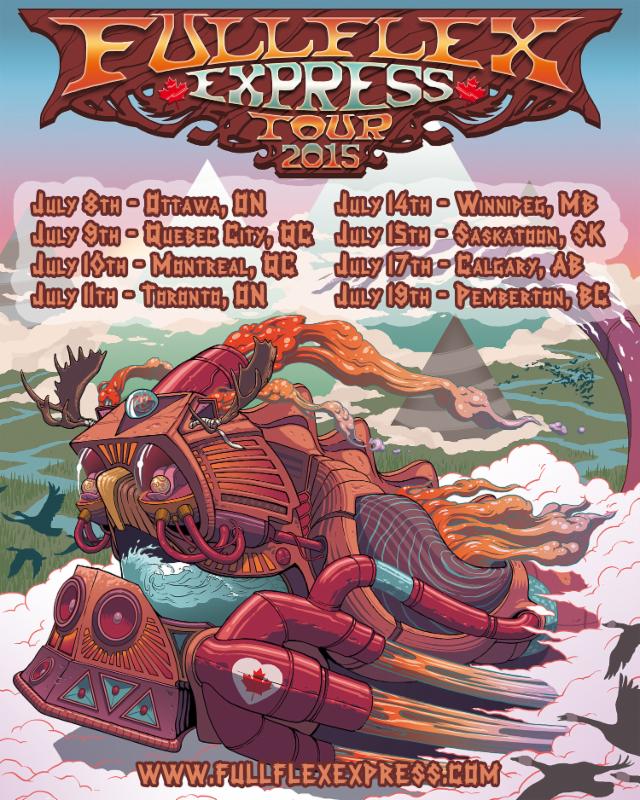 Skrillex - Full Flex Express Tour 2015 - poster