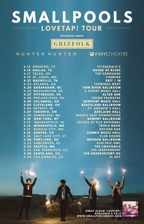 smallpools - lovetap tour - poster - 2015