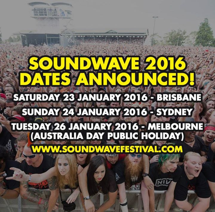 Soundwave 2016 Dates - poster