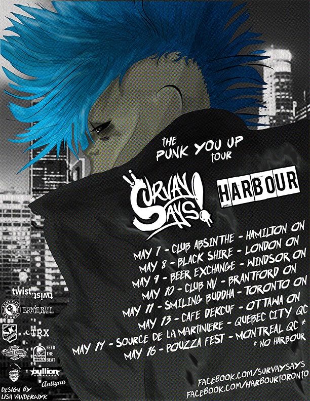 Survay Says! - Punk You Up Tour - poster