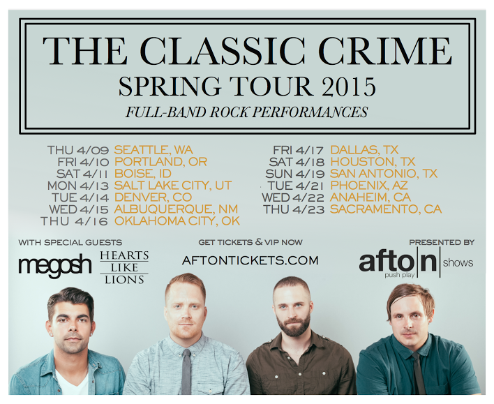 The Classic Crime - Spring U.S. Tour 2015 - poster