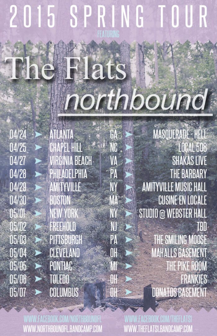 The Flats - 2015 spring tour with Northbound - poster