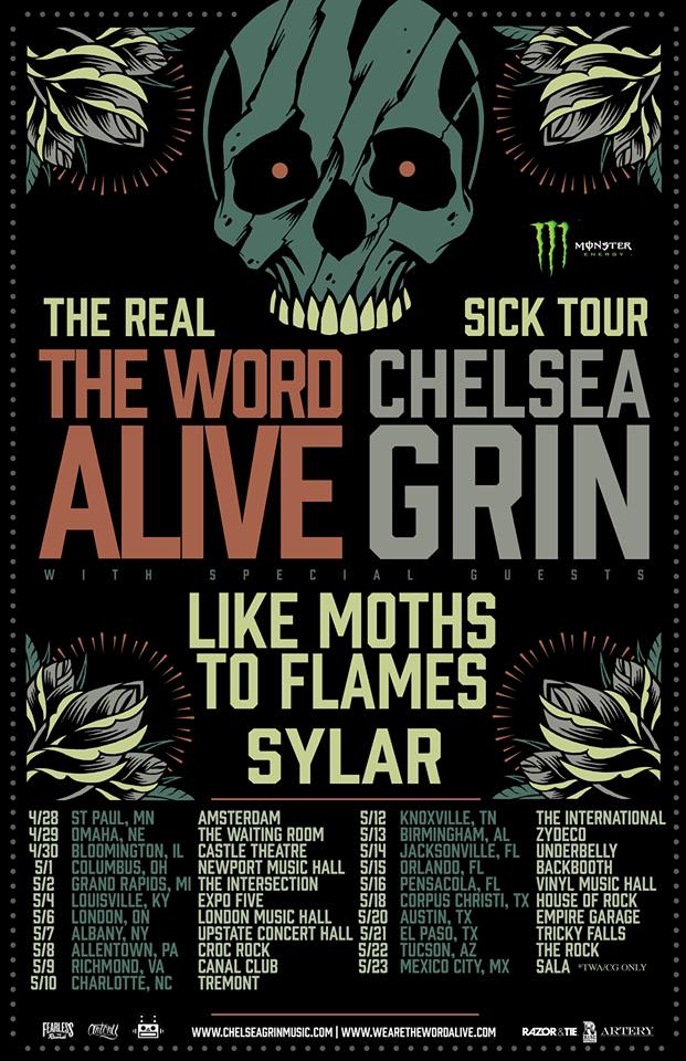 The Word Alive - The Real Sick Tour - poster