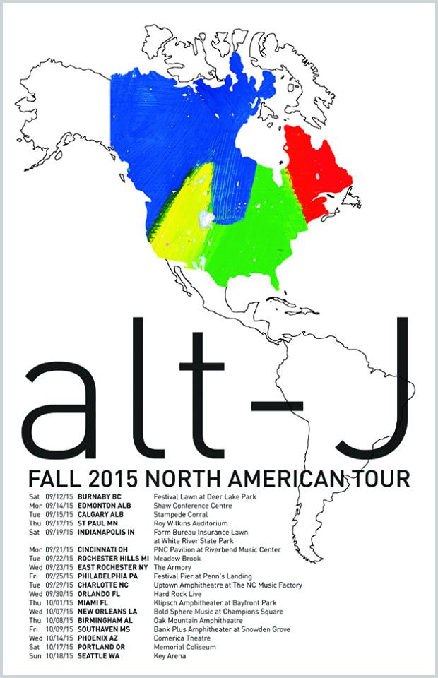 alt-J - North American Tour - Poster - 2015