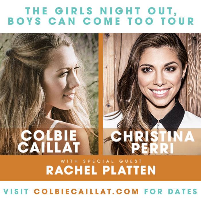 Colbie Caillat - The Girls Night Out, Boys Can Come Too Tour - poster