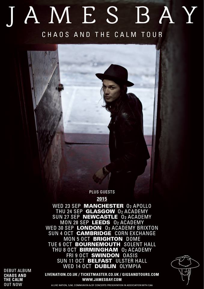 James Bay - Chaos And The Calm Tour - poster