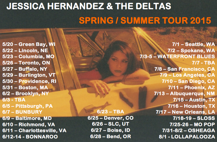 Jessica-Hernandez-And-The-Deltas-Summer-Tour-poster