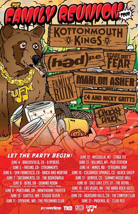 Kottonmouth Kings - The Family Reunion Tour - poster