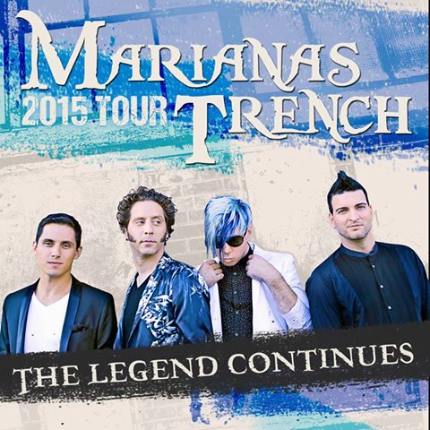Marianas Trench - The Legend Continues U.S. Tour - poster