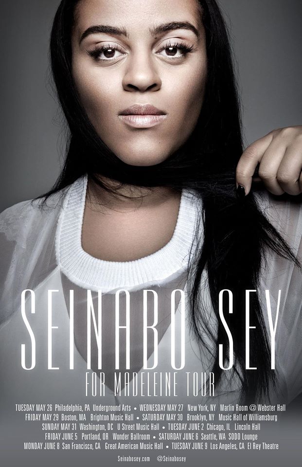 Seinabo Sey - For Madeline U.S. Tour - Poster - 2015
