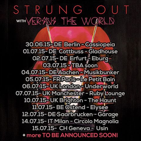 Strung Out - European Tour With Versus The World - poster