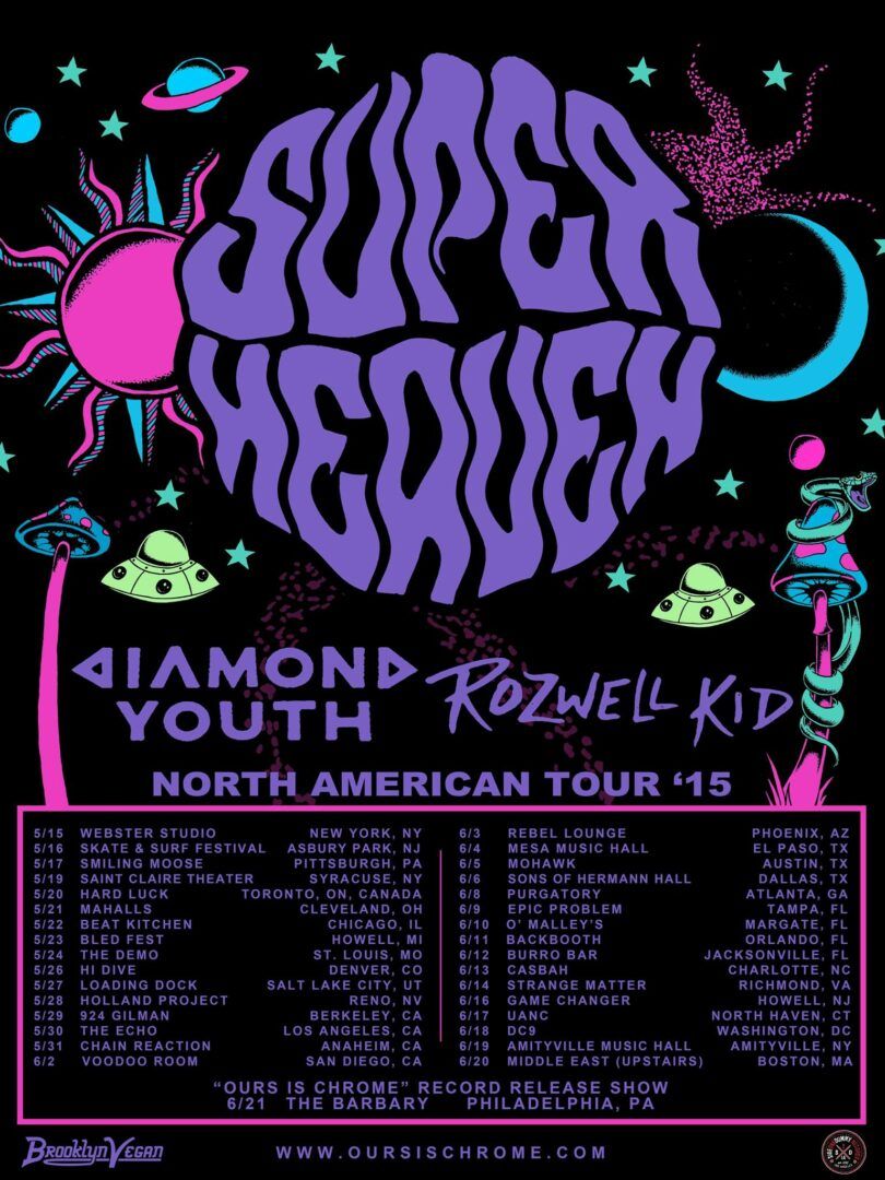 Superheaven - 2015 Tour Poster