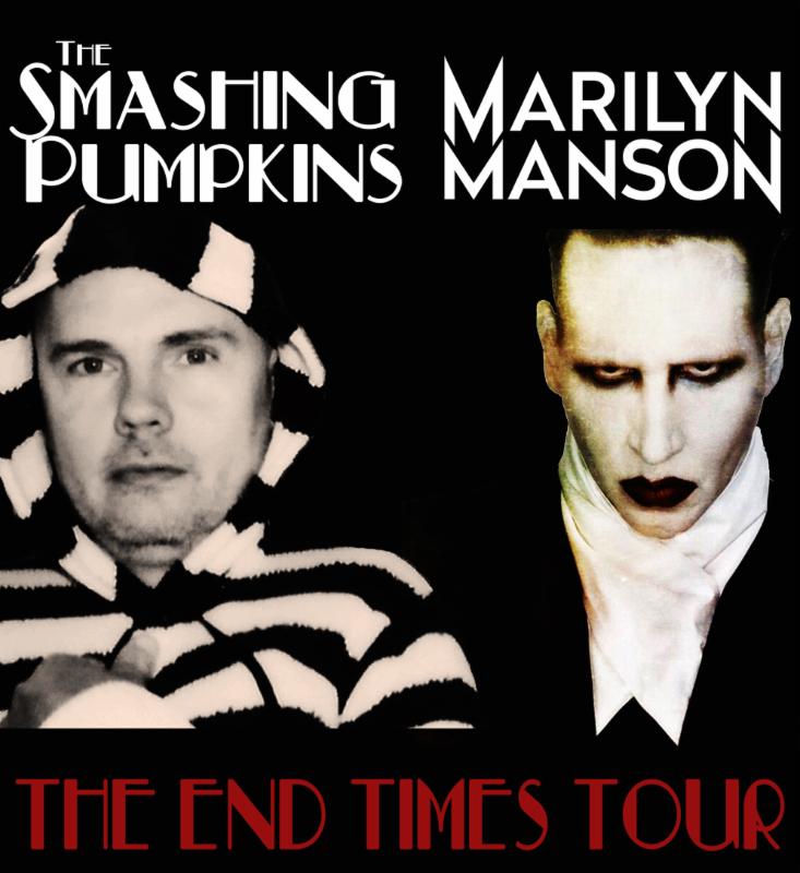 The Smashing Pumpkins - The End Times Tour With Marilyn Manson - poster