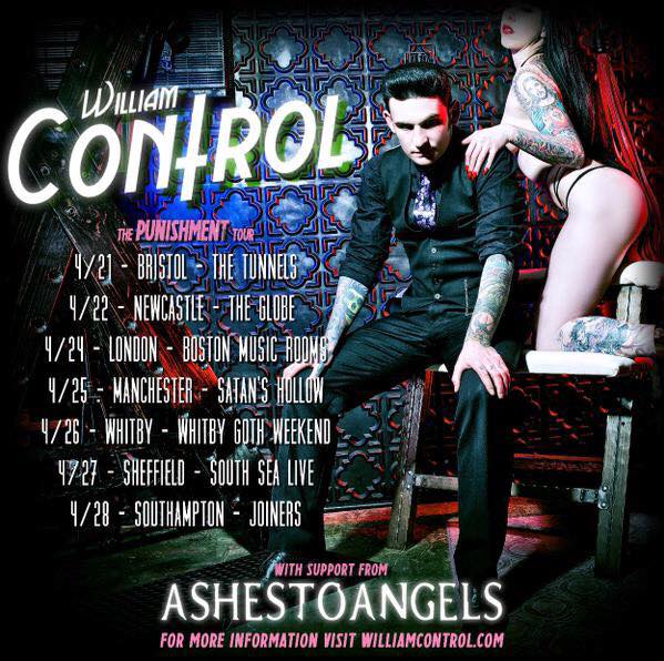 William Control - The Punishment UK Tour - poster