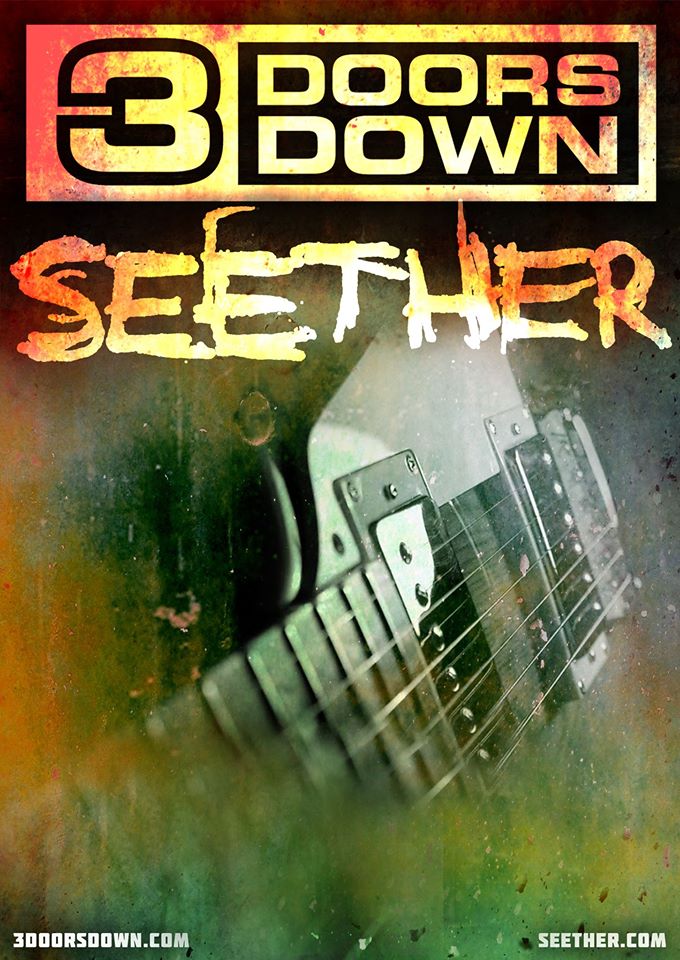 3 Doors Down - Summer U.S. Tour With Seether - poster