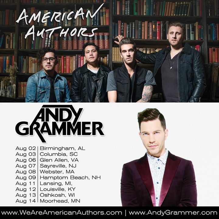 American Authors - Coheadlining U.S. Tour With Andy Grammer - poster