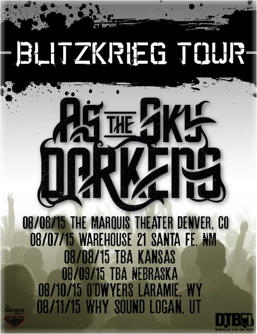 As The Sky Darkens - Blitzkrieg Tour - poster