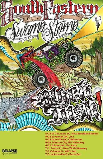 Black Tusk - Southeastern Swamp Stomp 2015 - poster