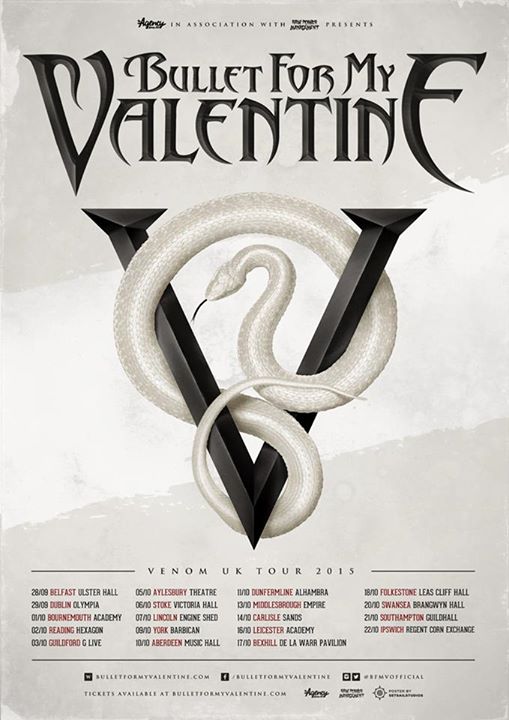 Bullet for My Valentine - 2015 Tour Poster