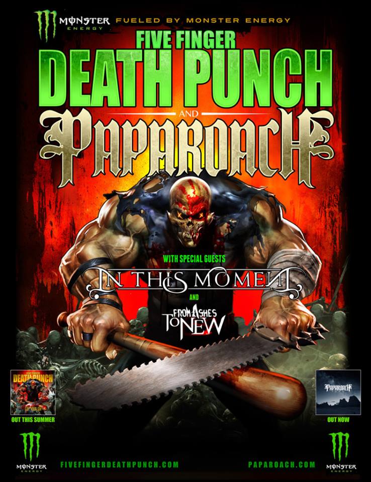 Five-Finger-Death-Punch-Papa-Roach-Tour-poster