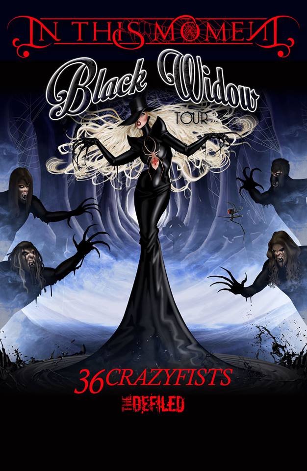 In This Moment - The Black Widow Tour - poster
