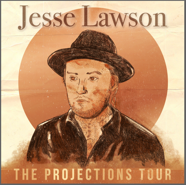 Jesse Lawson - The Projections Tour - poster