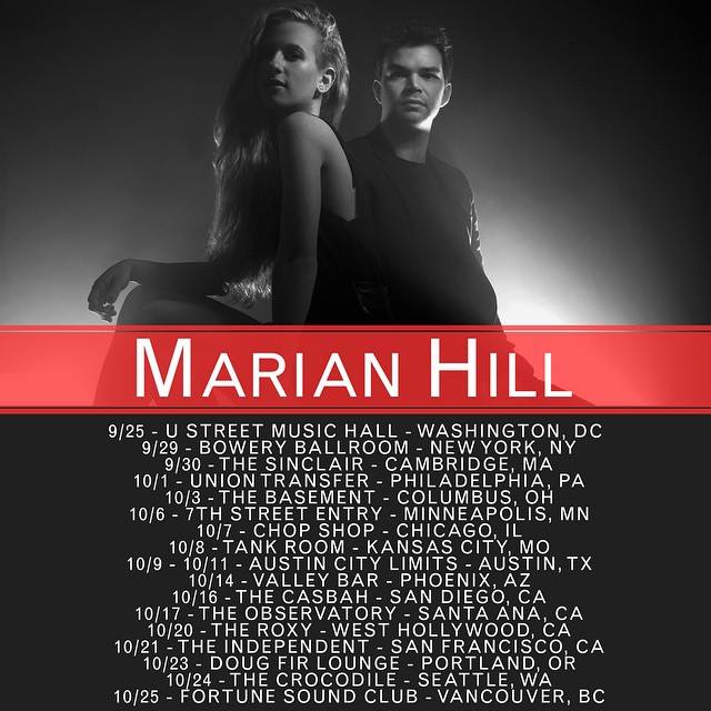 Marian Hill - 2015 Tour Poster