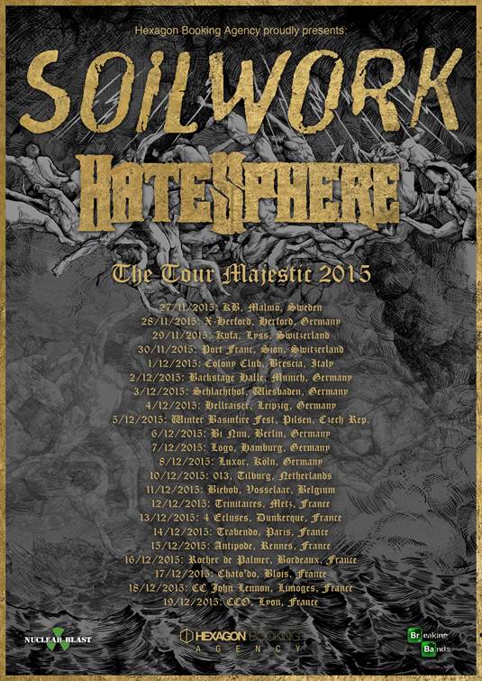 Soilwork - 2015 Tour Poster