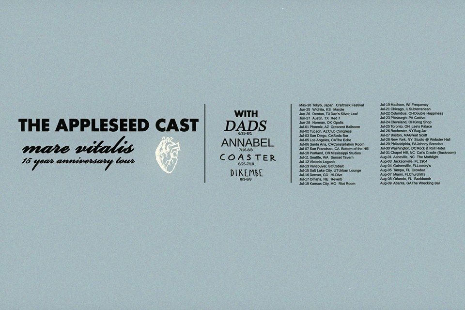 The Appleseed Cast - Summer North American Tour Poster - 2015