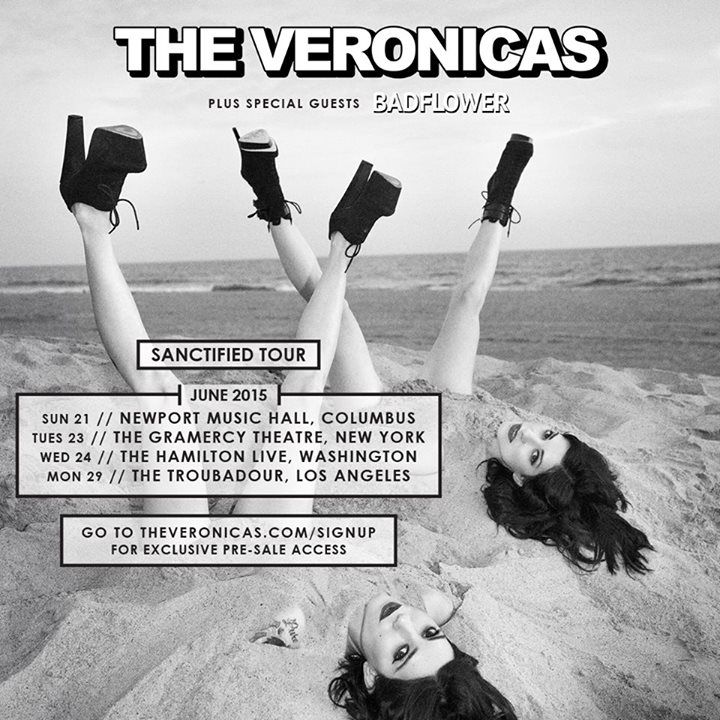 The Veronicas - 2015 Tour Poster