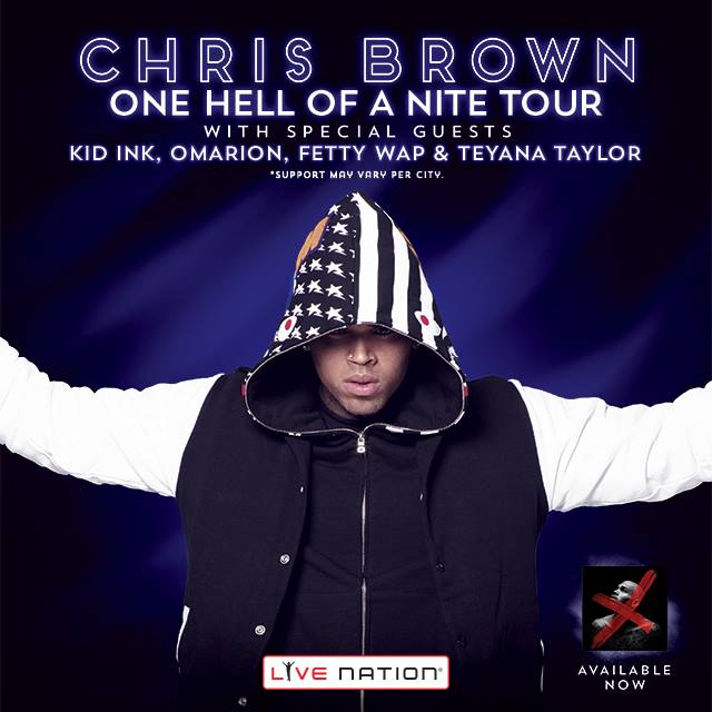 Chris Brown - One Hell Of A Nite Tour - poster