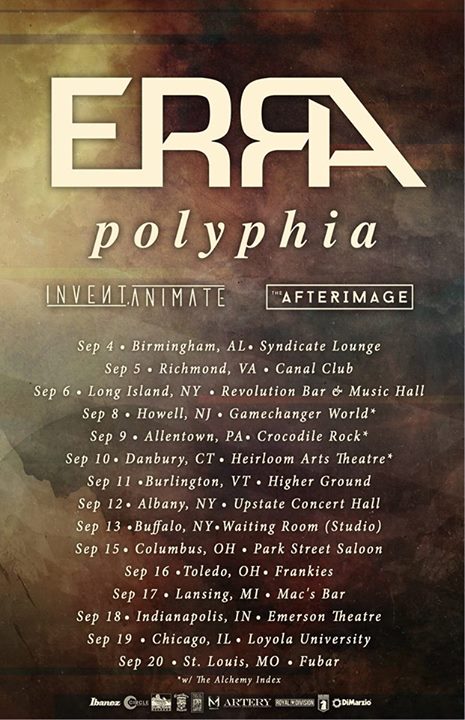 ERRA - North American Tour - Poster - 2015