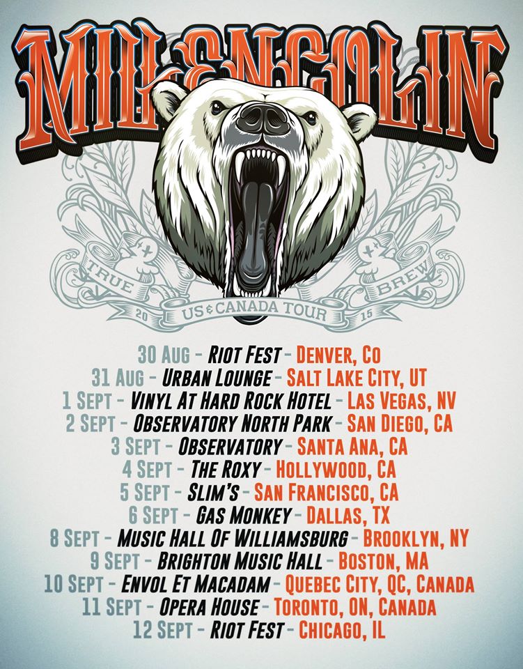 Millencolin - True Brew North American Tour - Poster - 2015