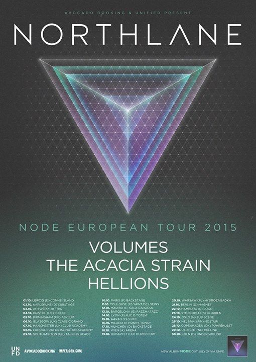 Northlane - 2015 Tour Poster