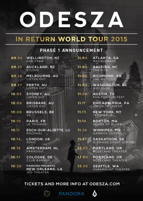 Odesza - In Return World Tour - poster