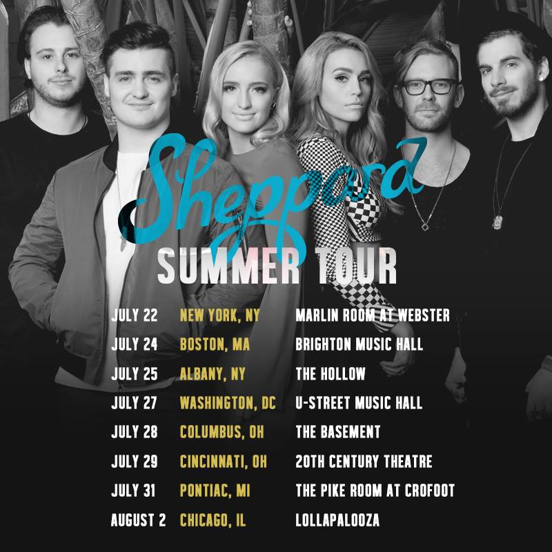 Sheppard - 2015 Tour Poster