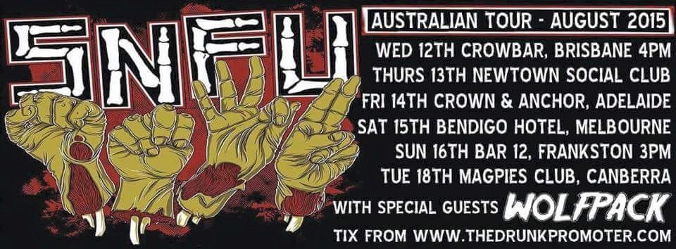 SNFU Australian Tour