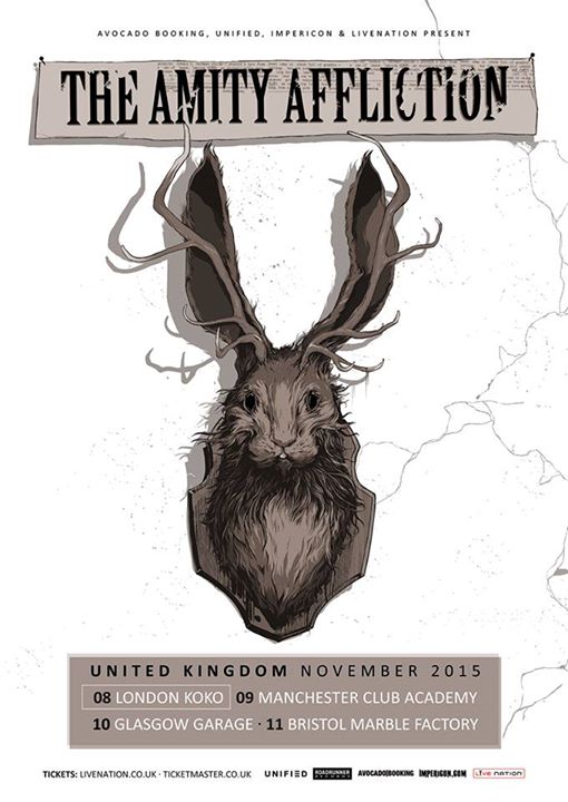 The Amity Affliction - 2015 UK November Tour