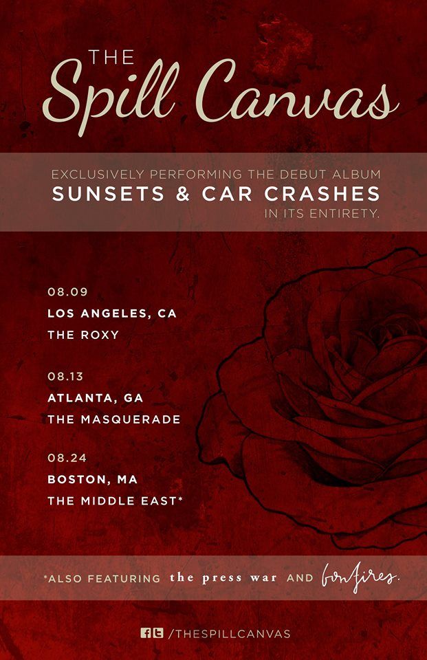 The-Spill-Canvas-Sunsets-Car-Crashes-Shows-poster