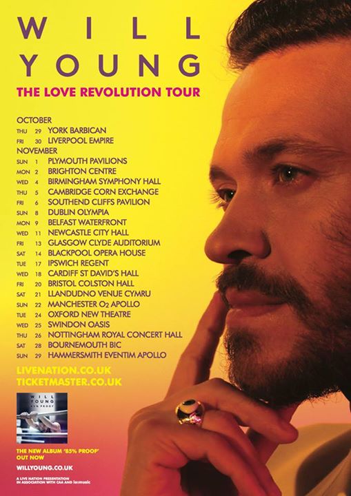 Will Young - UK Tour  - Poster - 2015