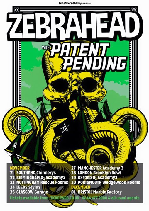 Zebrahead - UK Tour - Poster - 2015