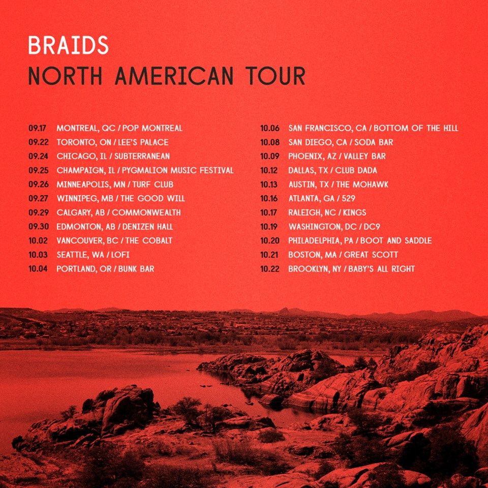 Braids - North American Fall Tour